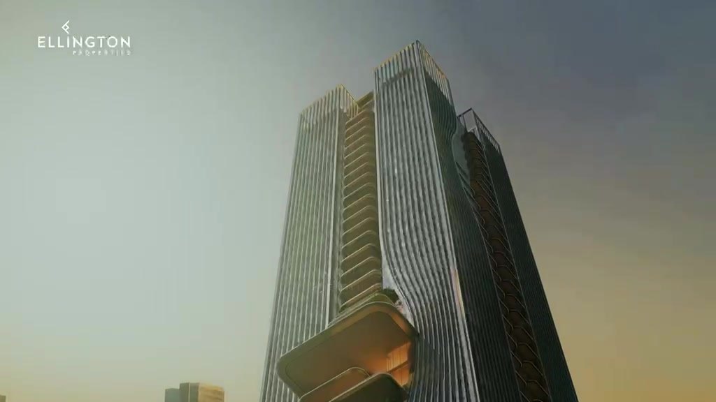 Berkeley Tower by Ellington, Business Bay, exterior render